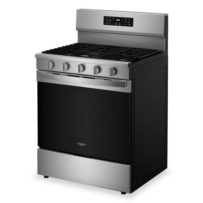 Cuisinière à gaz Whirlpool de 5 pi³ avec friture à air et autonettoyage - acier inoxydable - WFGS5030RZ
