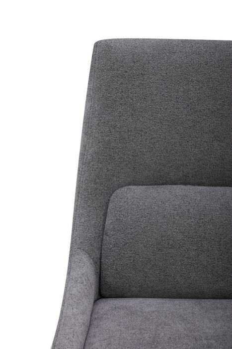 Chaise de salle à manger Clay en tissu de polyester - gris étain