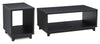 Ensemble de 2 tables Tanner - noir mat 