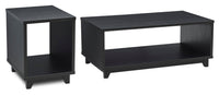  Ensemble de 2 tables Tanner - noir mat  