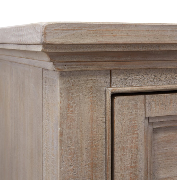 Meuble pour téléviseur traditionnel Wesley de 80 po avec rangement et système de gestion des câbles pour téléviseurs jusqu’à 85 po - gris tourterelle