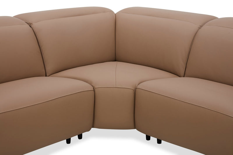 Sofa sectionnel de droite à inclinaison électrique Valencia 5 pièces - Blanca Macha
