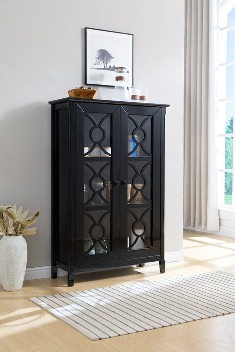 Armoire décorative Stella de 31,5 po - noire