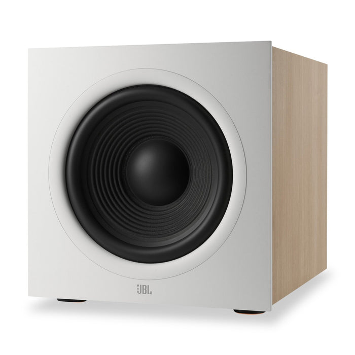 Caisson d’extrêmes graves amplifié de 500 W JBL Stage 220P de 12 po – blanc (JBL220PWHTAM)