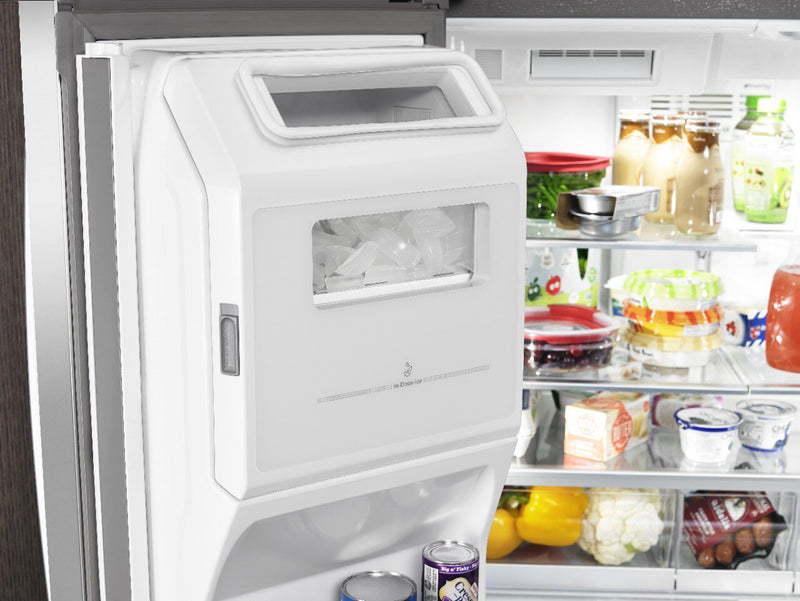 Réfrigérateur Whirlpool de 26 pi³ et de 36 po à portes françaises - fini en acier inoxydable noir - WRMF7736PV