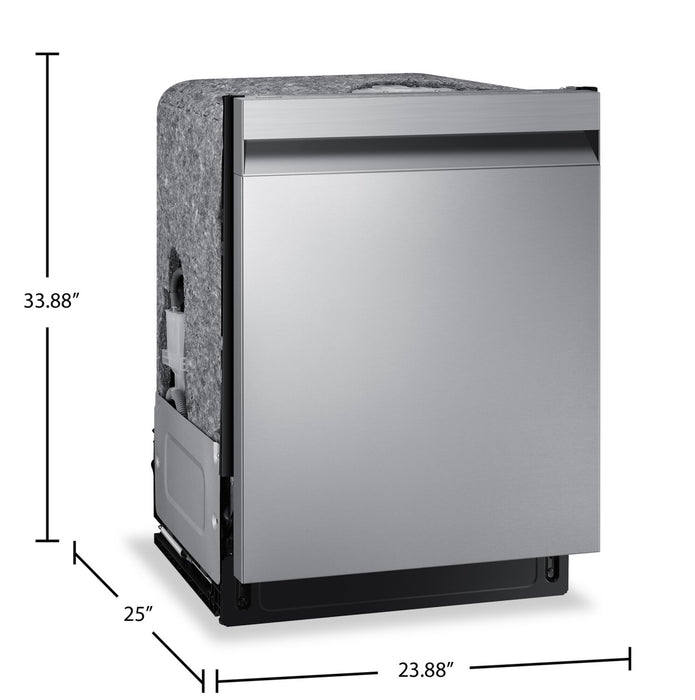 Lave-vaisselle intelligent encastré Samsung de 24 po et de 46 dBA avec StormWashMC - acier inoxydable - DW80CG5450SRAA