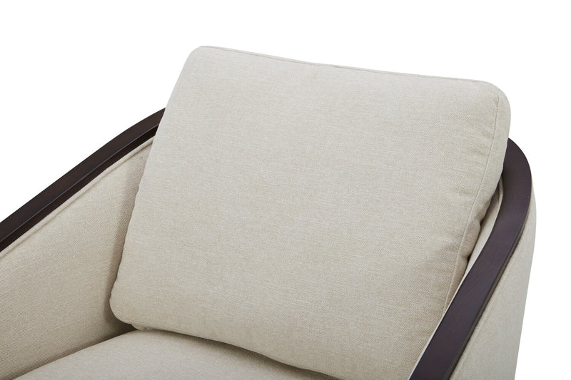 Fauteuil d’appoint pivotant Dolce - taupe