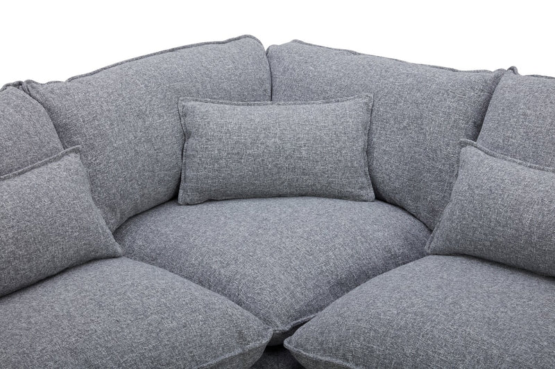 Sofa sectionnel Monaco 5 pièces - gris
