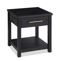 Table de bout Dalton de 20 po avec tiroir - noire