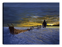 Œuvre d’art « Arriving at Sunset » sur toile - 31 po x 41 po