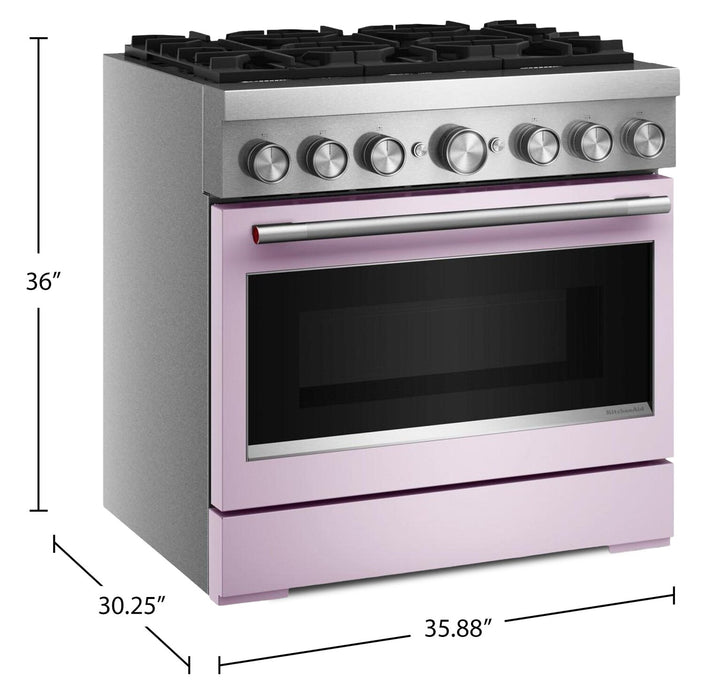 Cuisinière hybride KitchenAid de 5,1 pi3 avec friture à air sans préchauffage - fleurs sauvages - KFDS936SWF 