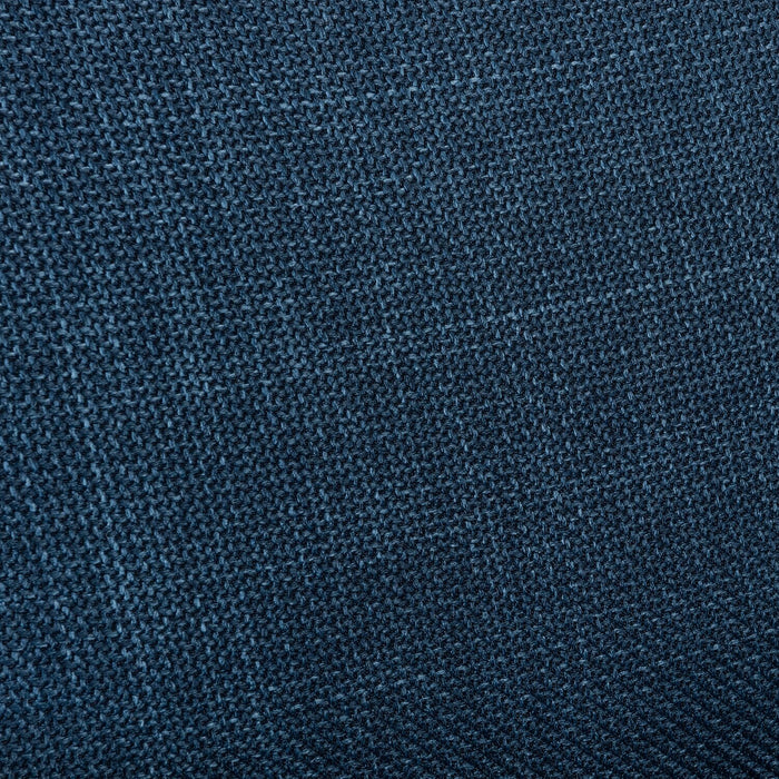 Sofa River de 87 po en tissu d’apparence lin avec base et pattes en bois - bleu