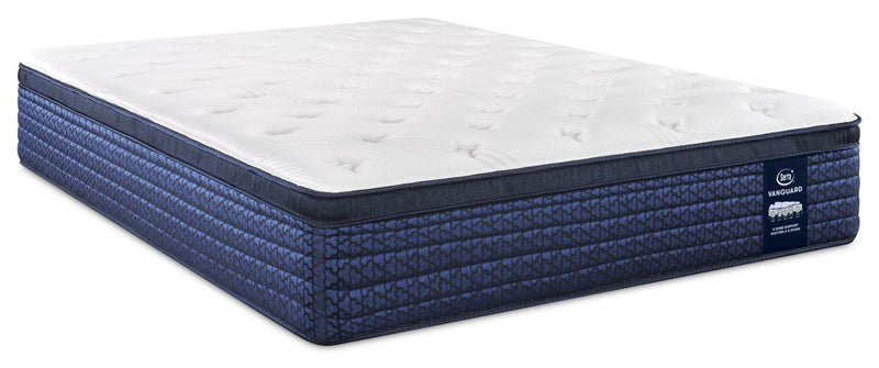 Matelas moyen à Euro-plateau Stonebridge Vanguard de Serta pour très grand lit 