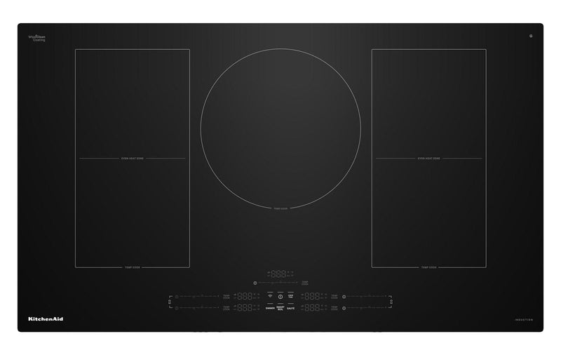 Surface de cuisson à induction KitchenAid de 36 po à 5 éléments - acier inoxydable - KCIT736SBL