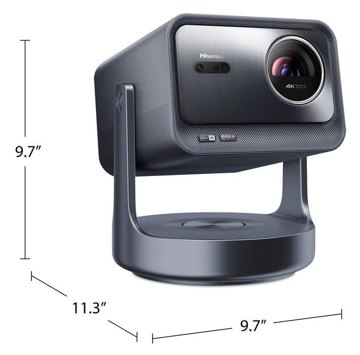 Mini projecteur intelligent C2 Ultra de HISENSE UHD 4K de 65 po à 300 po à triple laser avec système d’exploitation VIDAA (C2ULTRLP)