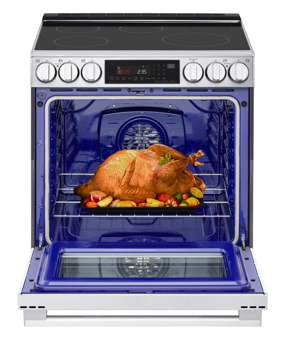 Cuisinière induction encastrée intelligente LG de 6,3 pi3 avec friture à air - LSIL6336XE