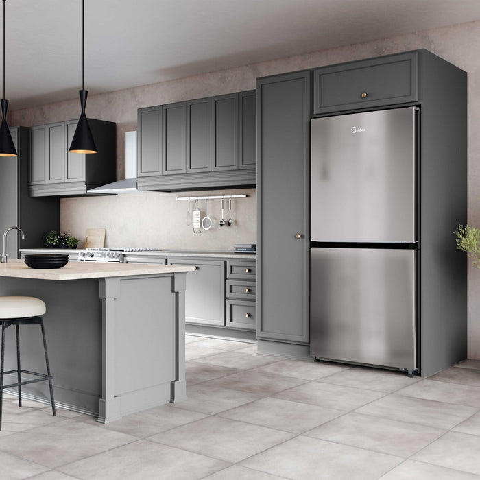 Appareil vertical 3 en 1 Midea de 20 pi3 convertible en réfrigérateur ou congélateur - acier inoxydable - MRU21C7BST