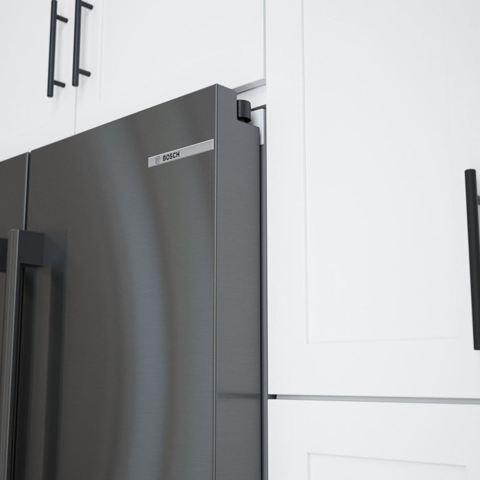 Réfrigérateur Bosch de 21,6 pi³ à portes françaises à congélateur inférieur - Acier inoxydable noir - B36CD52SNB