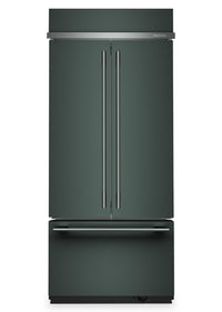  Réfrigérateur KitchenAid de 20,8 pi3 et de 36 po à portes françaises à congélateur inférieur - genièvre - KBFN536SJP
