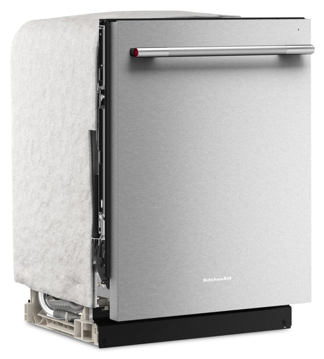 Lave-vaisselle KitchenAid de 24 po et de 44 dBA avec troisième panier 360° Max JetsMC - acier inoxydable PrintShieldMC - KDTS424SPS 