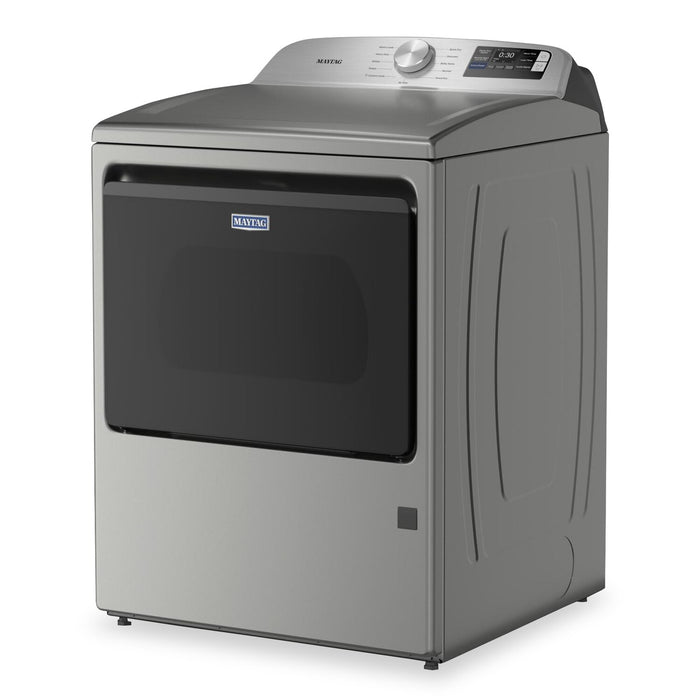 Sécheuse à gaz Maytag à chargement par le haut de 7,4 pi3 avec détection d’humidité avancée - argenté radieux - MGD6205RR