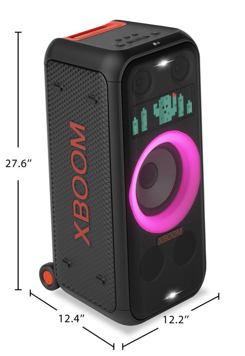 Haut-parleur de fête sans fil portatif XBOOM de LG coté IPX4 pour la résistance aux éclaboussures avec Bluetooth (XL7S.DCANLLK)