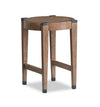 Table de bout ronde Gordon de 18 po en bois massif - brune