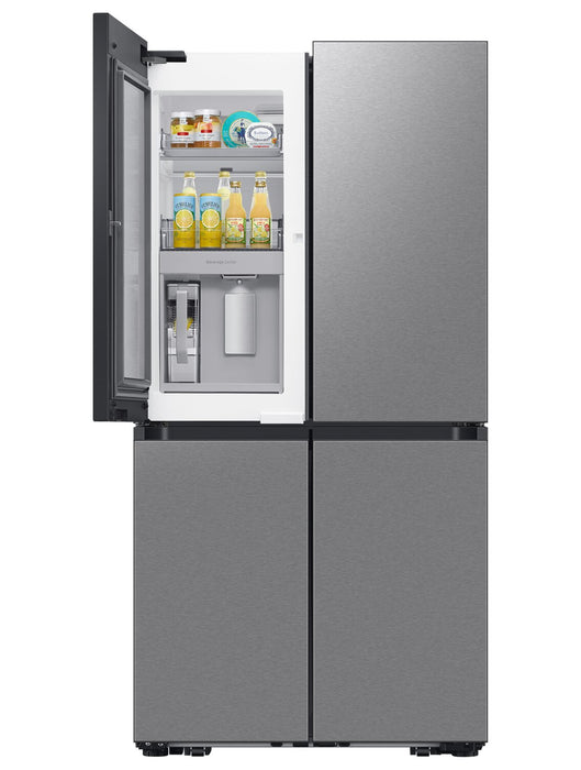 Réfrigérateur BESPOKE Samsung de 29 pi³ et de 36 po à 4 portes FlexMC avec zone de boissons Beverage CenterMC - acier inoxydable - RF29DB9600QLAA