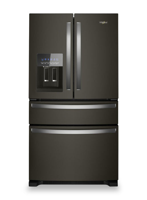 Réfrigérateur Whirlpool de 36 po et de 24,5 pi³ à portes françaises - acier inoxydable noir - WRMF3636RV