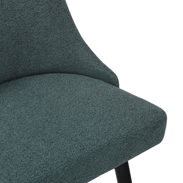 Tabouret Nash de hauteur comptoir en tissu de polyester et en métal avec siège pivotant - bleu