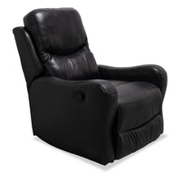  Fauteuil coulissant et inclinable Ellis 32 po de en similicuir - noir