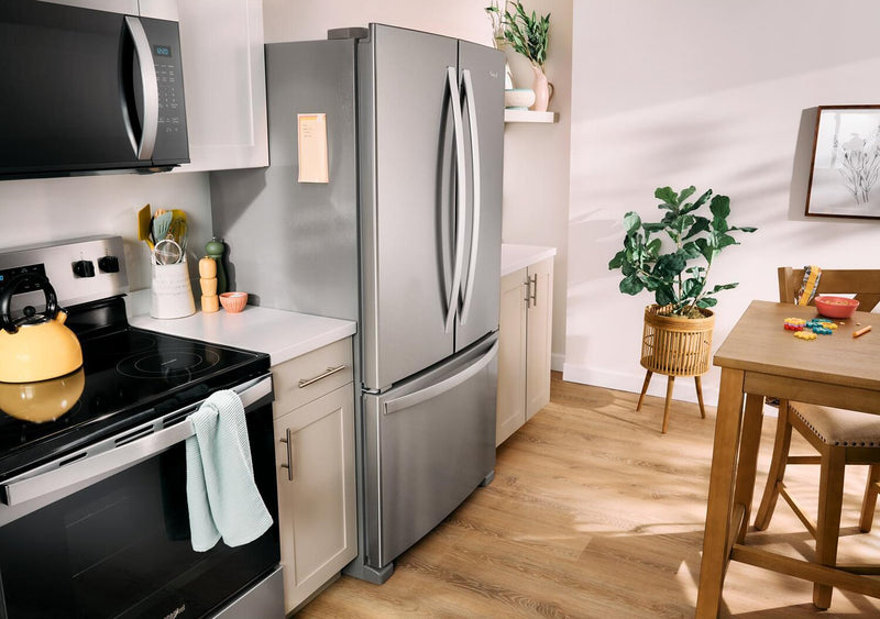 Réfrigérateur Whirlpool de 20 pi3 et de 36 po de profondeur comptoir à portes françaises - acier inoxydable - WRFC2036RZ 