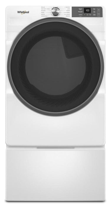 Sécheuse à gaz intelligente Whirlpool de 7,4 pi³ avec Wrinkle ShieldMC - blanche - WGD5720RW