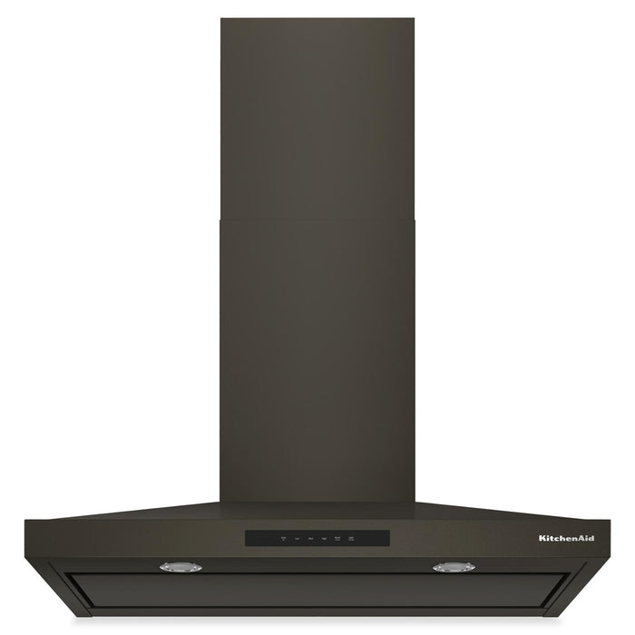Hotte de cuisinière murale KitchenAid de 36 po de style auvent à 4 vitesses - minerai noir - KVWC736SBE