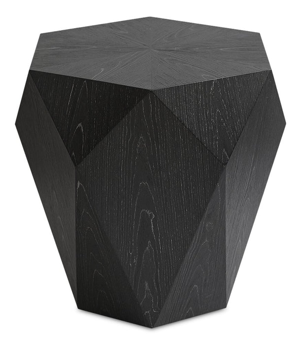 Table de bout moderne Dawson de 19 po - noire