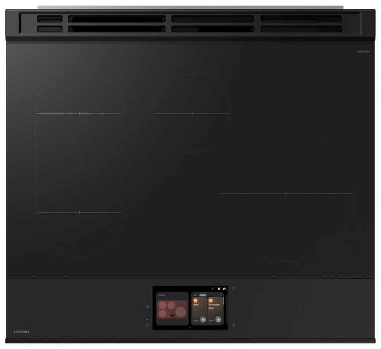 Cuisinière intelligente à induction encastrée Samsung de 6,3 pi³ avec caméra de four - acier inoxydable - NSI6DG9900SRAC
