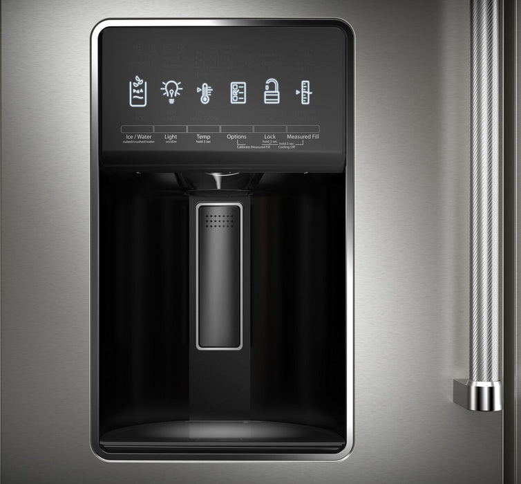 Réfrigérateur KitchenAid de 26,2 pi³ et de 36 po à portes françaises - acier inoxydable avec fini PrintShieldMC - KRMF536RPS