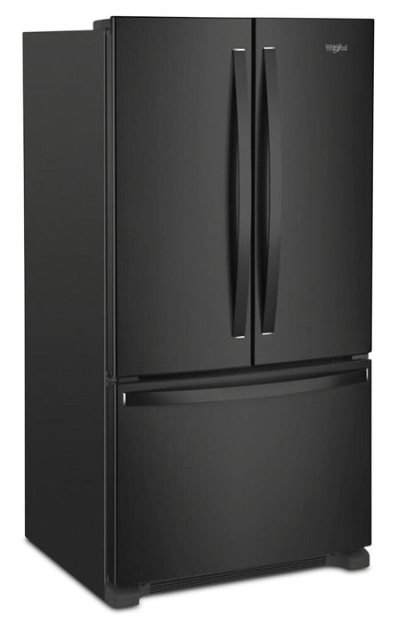 Réfrigérateur Whirlpool de 20 pi3 et de 36 po de profondeur comptoir à portes françaises - noir - WRFC2036RB