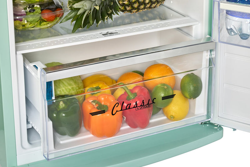 Réfrigérateur Classic Rétro d’Unique de 24 po et de 11 pi3 à congélateur supérieur - vert menthe estival - UNQ-310L LG TM