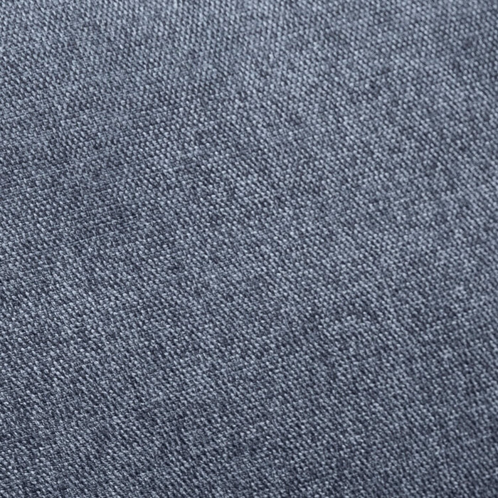 Sofa Kassia de Kort & Co. de 80 po de format condo en tissu d’apparence lin avec base et pattes en bois - bleu