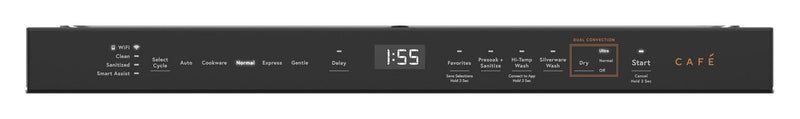 Lave-vaisselle intelligent Café CustomFit de 24 po et de 44 dBA avec commandes sur le dessus et 3e panier - acier inoxydable - CDT858P2VS1 