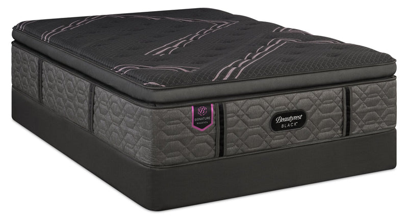 Ensemble matelas à Euro-plateau épais Magenta Signature de Beautyrest BlackMD pour lit double