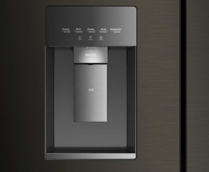 Réfrigérateur Whirlpool de 22 pi3 et de 36 po de profondeur comptoir véritable à portes françaises - acier inoxydable noir - WRMC5036RV