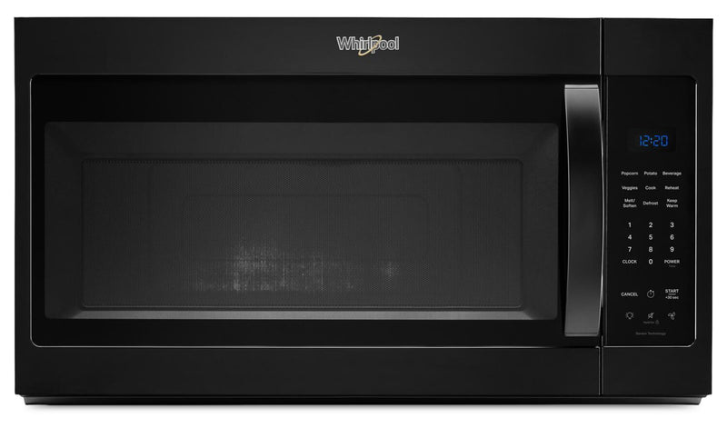 Four à micro-ondes à hotte intégrée Whirlpool de 1,9 pi³ avec cuisson par capteur - noir - YWMMS3230SB