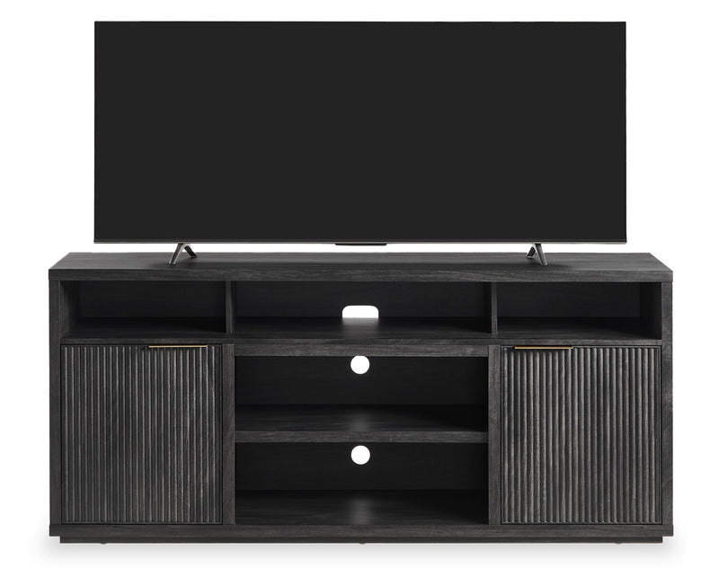 Meuble pour téléviseur Brenner de 64 po avec rangement et système de gestion des câbles pour téléviseurs jusqu’à 60 po - anthracite