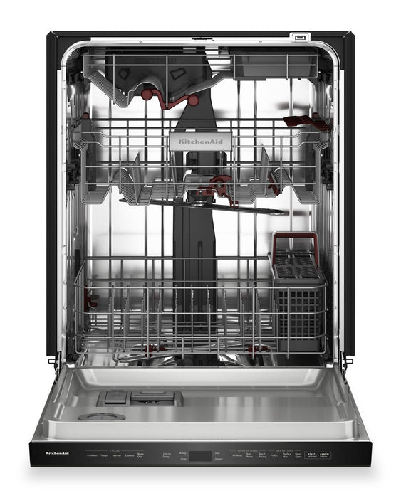 Lave-vaisselle KitchenAid de 24 po et de 44 dBA avec troisième panier 360° Max JetsMC - minerai noir - KDPS724SBE