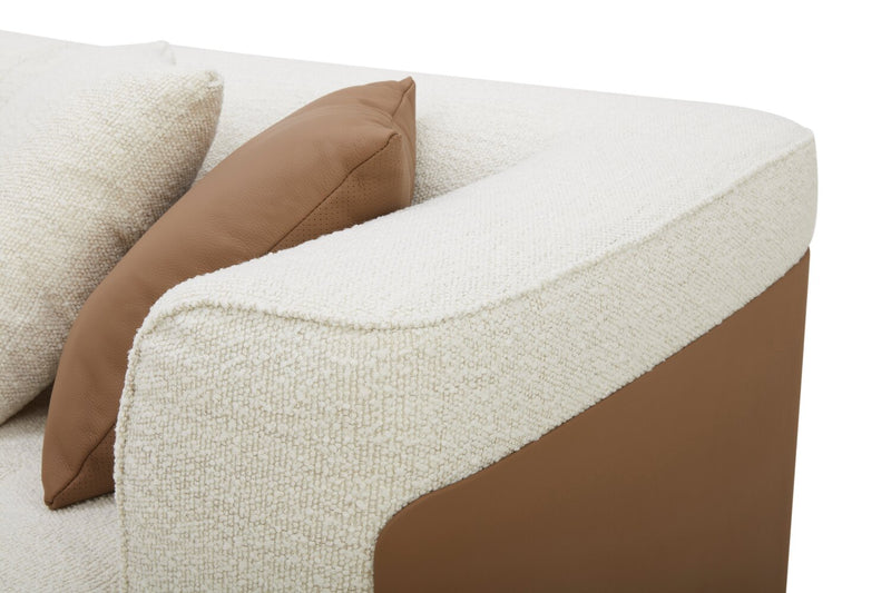 Sofa sectionnel de gauche Tribeca 4 pièces - perle