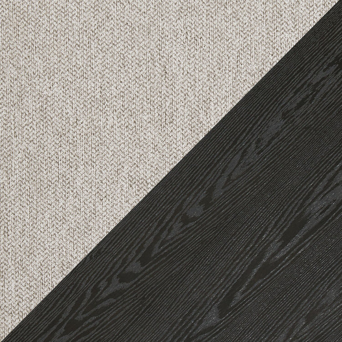 Ensemble de salle à manger Emery 7 pièces en bois avec table, rallonge, 72 po à 96 po (L) et 6 chaises - noir et gris