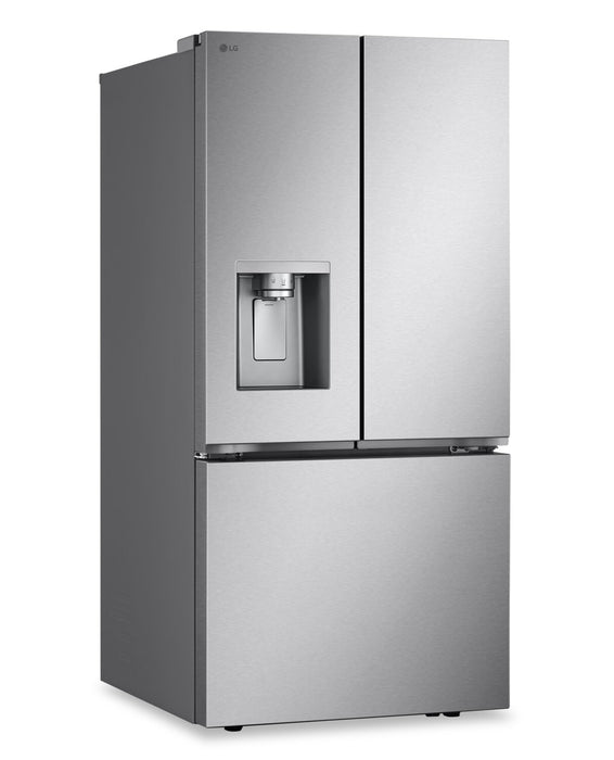 Réfrigérateur LG de 33 po et de 25 pi³ à portes françaises avec machine à glaçons double - acier inoxydable - LF25S6330S