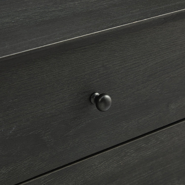 Table de nuit Mori de 18 po (l) x 25,75 po (H) à 2 tiroirs - noire